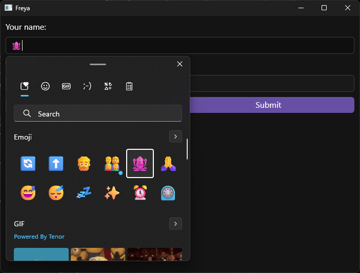 Accessibility IME Screenshot