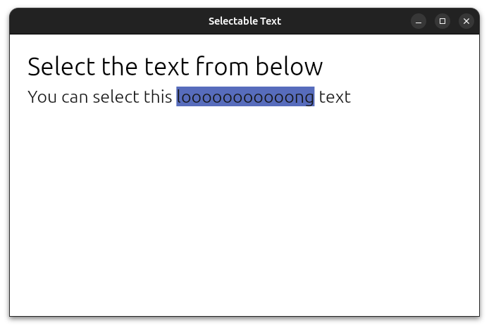 Text Selectable Screenshot